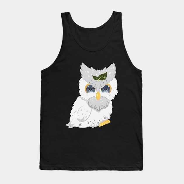The little white owl- for Men or Women Kids Boys Girls love owl Tank Top by littlepiya